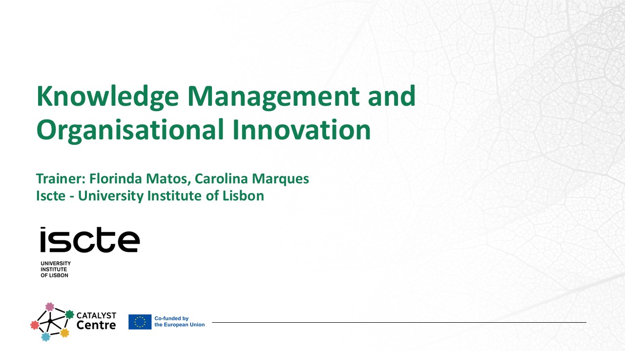Knowledge Management and Organisational Innovation